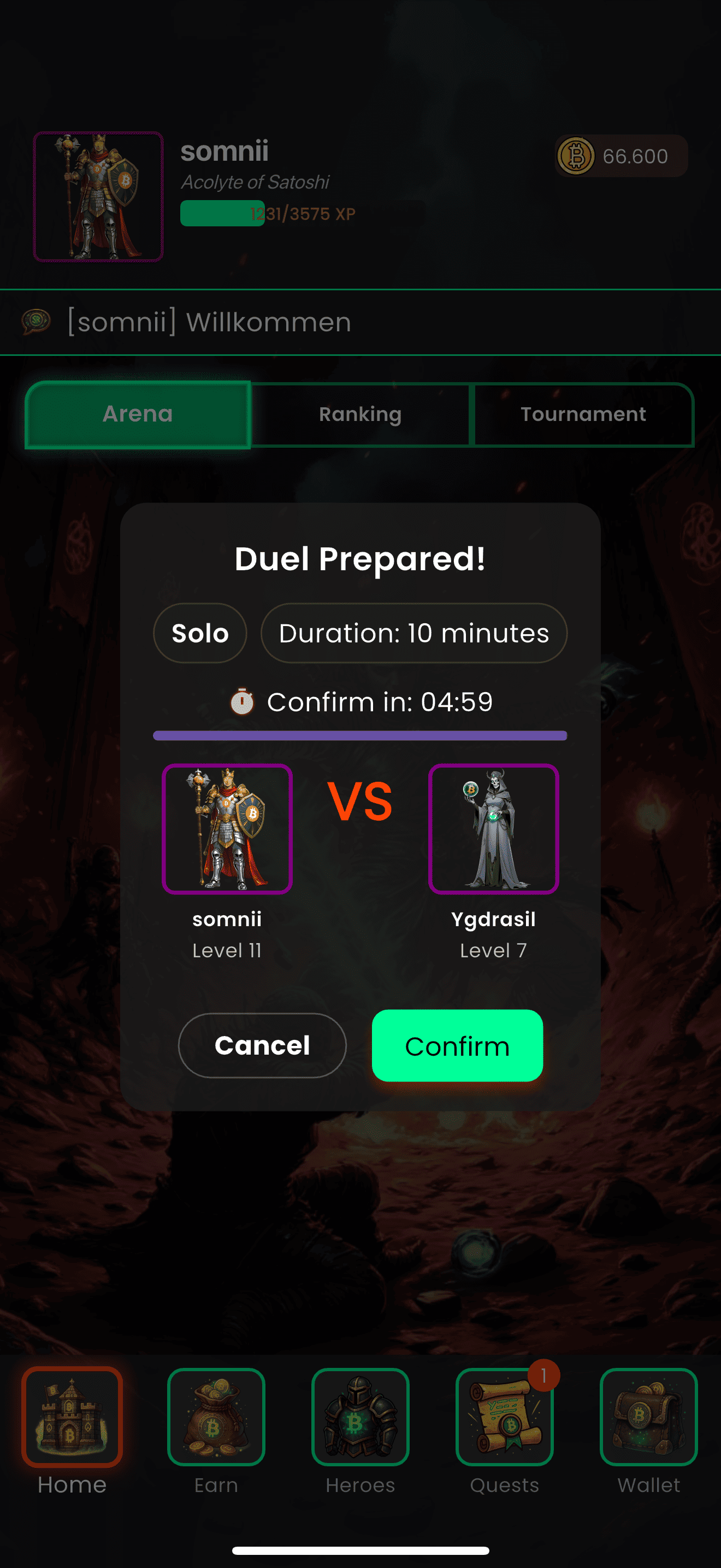 Pakte in SatoshiRush